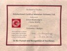 Artisan Membership to Cinzia Milella